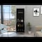 Tuhome Manhattan L Bar Cabinet, Eight Built-in Wine Rack, Two Cabinets With Single Door, Black BLW6474 - alternate 1